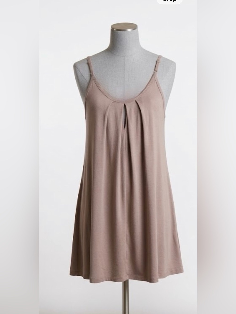 Women’s Scoop Neck Pleated Slip Tank dress.